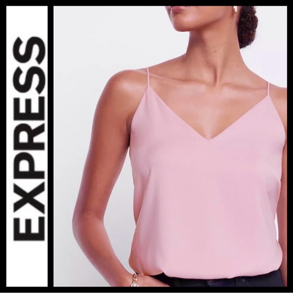 Express Tops - NWT Express Satin V-Neck Camisole